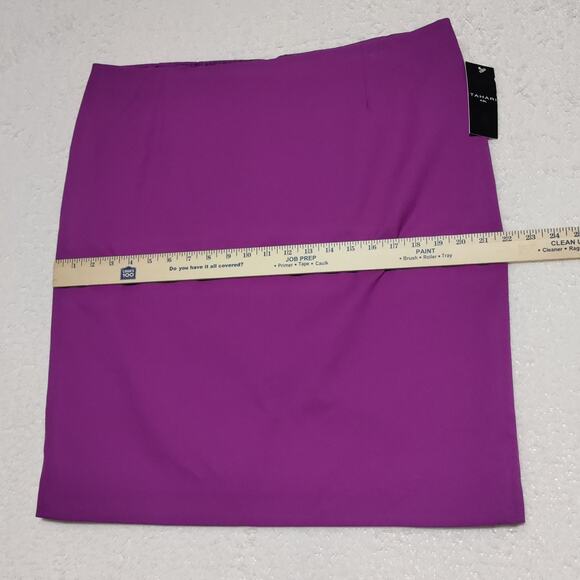 TAHARI ASL Skirt Women's Size 16 Straight Knee Length Career Amethyst Purple NEW - Picture 12 of 15